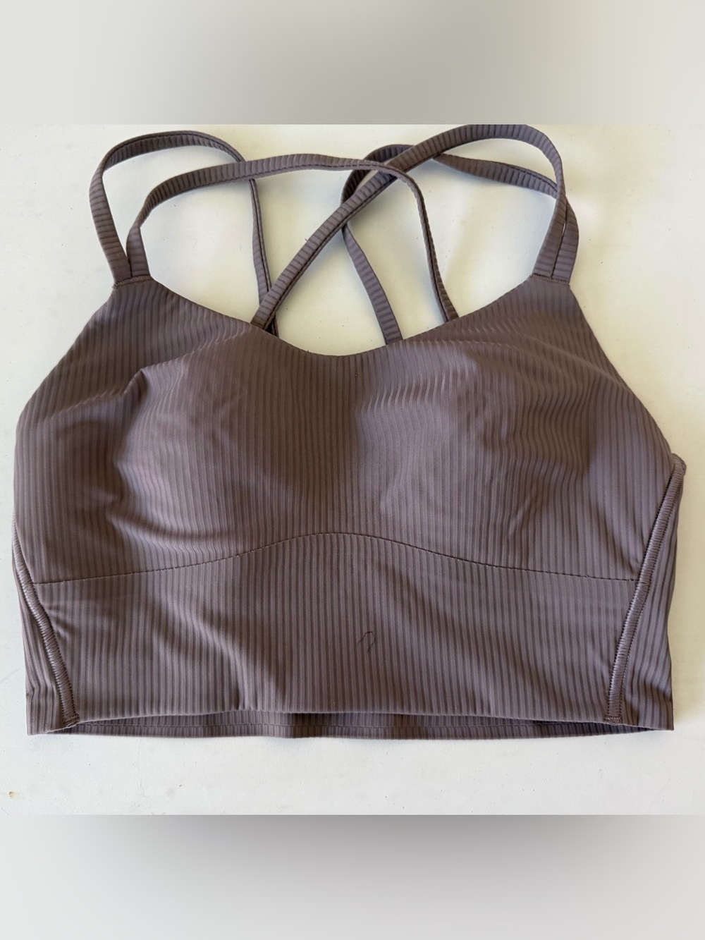 lululemon athletica Ribbed Strappy Sports Bra - Brown